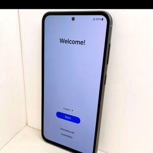 Samsung Smartphone with Black and Silver Design